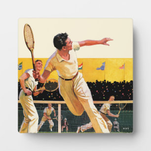 Plaque Photo Match de tennis double
