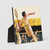 Plaque Photo Match de tennis double (Recto)