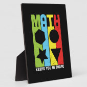 Plaque Photo Math Enseignant Math Math vous maintient dans la f (Côté)