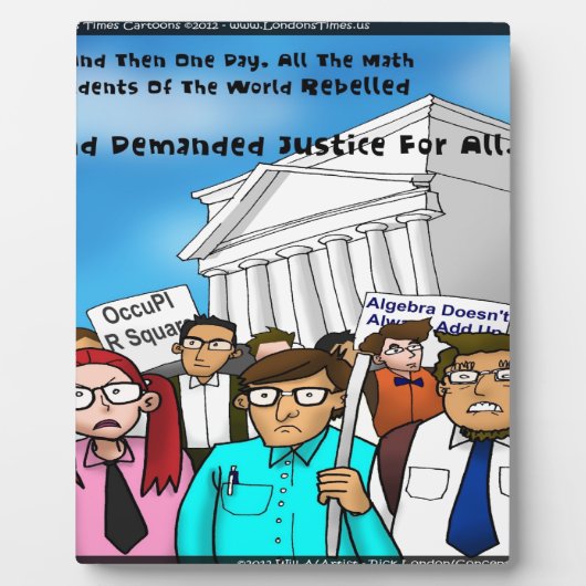 Plaque Photo Math Revolt Drôle Cadeaux Tee - shirts et cartes (Devant)