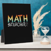 Plaque Photo Math Teacher (Côté)
