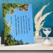 Plaque Photo Matthew 11:28 Come unto me all ye who labo.... (Côté)