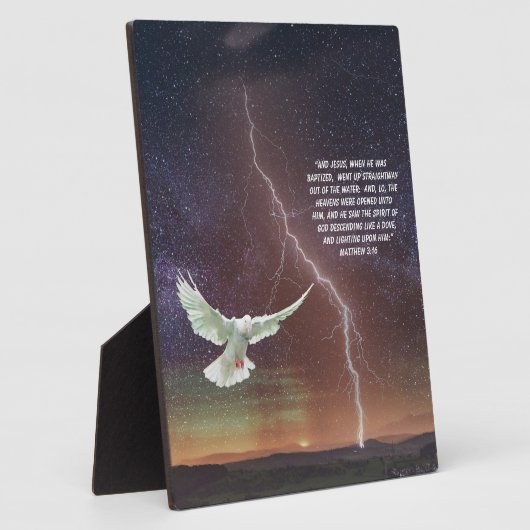 PLAQUE PHOTO MATTHEW 3:16 (Côté)