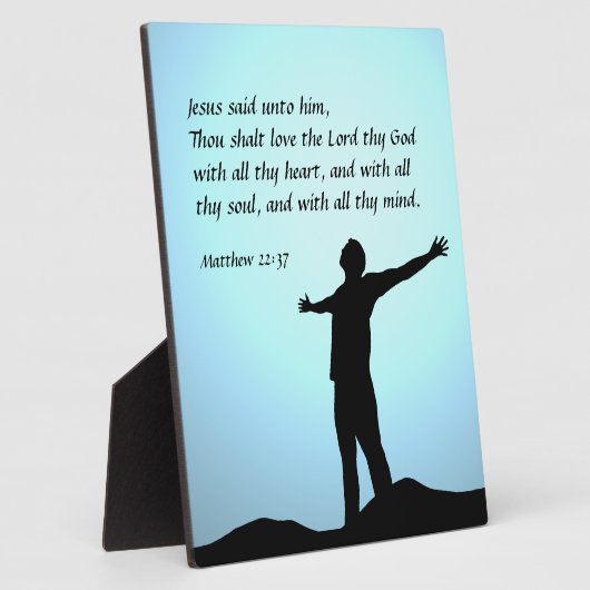 Plaque Photo Matthieu 22:37 (Côté)