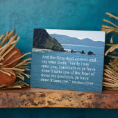 Plaque Photo Matthieu 25:40 Et le roi répondra... (Côté)