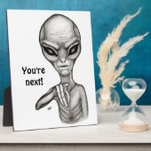 Plaque Photo Mauvais Alien, Tu es le prochain ! (Côté)