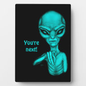 Plaque Photo Mauvais Alien, Tu es le prochain ! (Devant)