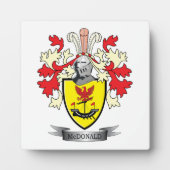 Plaque Photo McDonald Family Crest Coat of Arms (Devant)