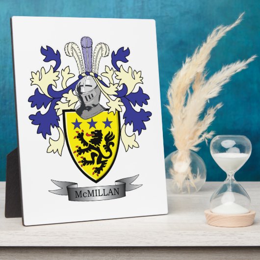 Plaque Photo McMillan Family Crest (Côté)