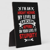 Plaque Photo Mécanique Je Suis Mécanicien D'Aéronefs (Côté)