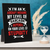 Plaque Photo Mécanique Je Suis Mécanicien D'Aéronefs (Côté)