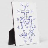 Plaque Photo Médaille de Notre-Dame des Grâces (Côté)