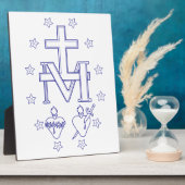 Plaque Photo Médaille de Notre-Dame des Grâces (Côté)