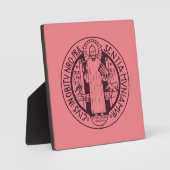 Plaque Photo Médaille de Saint Benoît (Recto)