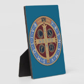 Plaque Photo Médaille de saint Benoît (Côté)