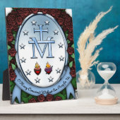 Plaque Photo Médaille miraculeuse 2 (Côté)