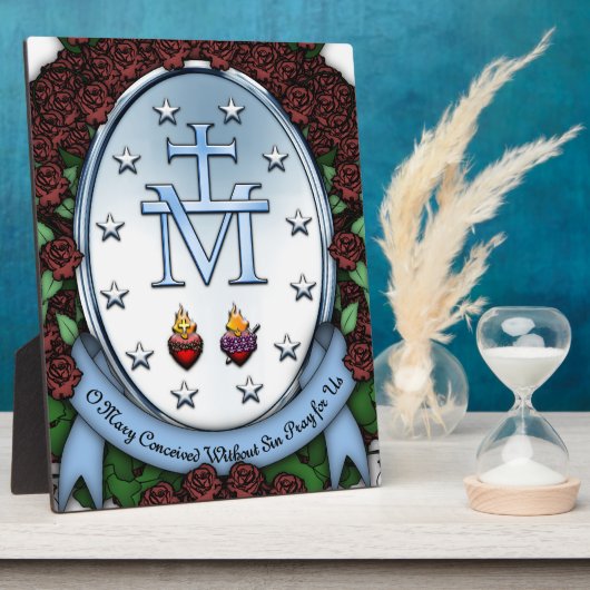 Plaque Photo Médaille miraculeuse 2 (Côté)