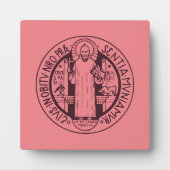 Plaque Photo Médaille Saint Benoît (Devant)