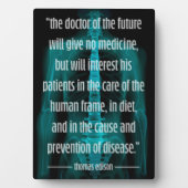 Plaque Photo Médecin futuriste de la future chiropratique (Devant)