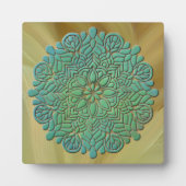 Plaque Photo Méditation Mandala 3D Yoga arrière - plan coloré (Devant)