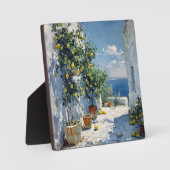 Plaque Photo Mediterranean Impressionism with Lemons (Recto)