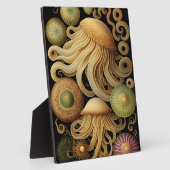 Plaque Photo Méduse | Art moderne Haeckel Tabletop (Côté)