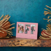 Plaque Photo Meilleur Ami BFF Photo Collage Besties Blush Pink (Côté)