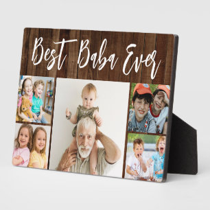 Plaque Photo Meilleur Baba Ever Petits-enfants 5 Collage de pho