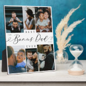 Plaque Photo Meilleur Bonus Papa Jamais Script Fête des pères P (Côté)