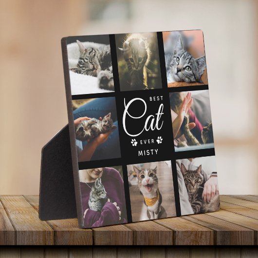 Plaque Photo Meilleur cadeau commémoratif de chat moderne colla