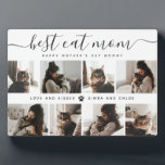 Plaque Photo Meilleur Chat Maman : Custom Mother's Day Photo de<br><div class="desc">Célébrez le lien entre une maman qui aime le félin et ses bébés à fourrure bien-aimés avec notre carte photo de chat de la Fête des Mères. Fabriquée avec amour et ornée de l'image de ses compagnons chéris, cette plaque est l'hommage parfait à la "meilleure maman chatte de l'histoire". C'est...</div>