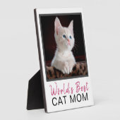 Plaque Photo Meilleur Chat Mondial Mon Chat Photo (Côté)