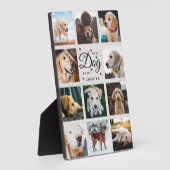 Plaque Photo Meilleur Chien Jamais Ferme Rustique Photo Collage (Côté)