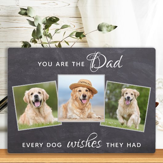 Plaque Photo Meilleur Chien Papa Jamais Rustique Animaux de com