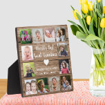 Plaque Photo Meilleur grand grand grand-mère grand-enfants au m<br><div class="desc">Créez votre propre plaque photo collage avec 12 de vos photos préférées sur un arrière - plan de texture en bois. Personnalisez avec des photos de petits-enfants. Fait un cadeau de gardien précieux pour l'arrière grand-mère pour l'anniversaire de Noël,  le jour de la mère,  le jour des grands-parents,  etc</div>