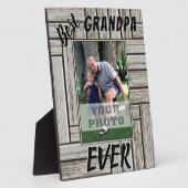 Plaque Photo Meilleur grand-père jamais cadeau photo personnali (Côté)