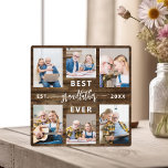 Plaque Photo Meilleur Grand-Père Jamais Grand-Enfants Collage P<br><div class="desc">Célébrez le lien spécial entre un grand-père et ses petits-enfants avec la Plaque Collage de photos "Meilleur grand-père jamais". Cette plaque personnalisée présente un collage photographique magnifiquement arrangé, capturant des moments précieux et des souvenirs précieux partagés avec ses petits-enfants bien-aimés. Le message d'amour "Best Grand-père Ever" est affiché en évidence,...</div>
