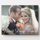 Plaque Photo Meilleur Jour de Mariage Photo (Devant)