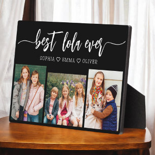 Plaque Photo Meilleur Lola Ever - Collage photo pour petits enf