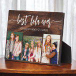 Plaque Photo Meilleur Lola Ever Wood Grandchildren Photo Collag<br><div class="desc">Célébrez la "Meilleure Lola Ever" avec cette Plaque de Collage de photos pour petits-enfants personnalisée. Ce cadeau plein de coeur comprend un collage magnifiquement arrangé de photos chères capturant des moments spéciaux, complété par un message d'amour. Conçu à partir de matériaux de haute qualité avec une finition épurée, il est...</div>