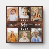 Plaque Photo Meilleur Lola Ever Wood Grandchildren Photo Collag (Devant)