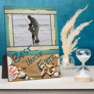 Plaque Photo Meilleur Oncle de Tous les Temps Plage Mer Cadeau 