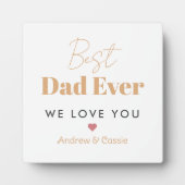 Plaque Photo Meilleur papa (Devant)