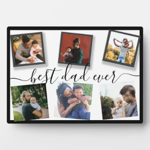 Plaque Photo Meilleur Papa Actuel Collage Instagram 6 Photos