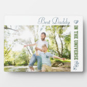 Plaque Photo Meilleur papa dans l'univers Photo (Devant)