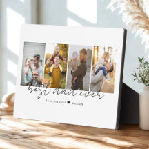 Meilleur papa Ever 4 Photos Collage Personnalisé