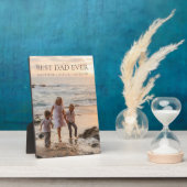 Plaque Photo Meilleur papa Ever Enfants Noms Personnalisé Photo (Côté)