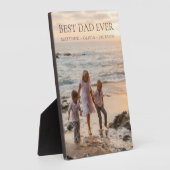Plaque Photo Meilleur papa Ever Enfants Noms Personnalisé Photo (Côté)