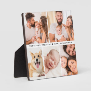 Plaque Photo Meilleur Papa Ever! Nous t'aimons Cadeau photo per