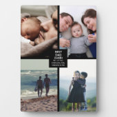 Plaque Photo Meilleur papa Fête des pères jamais 5x7 4 Photo Co (Devant)